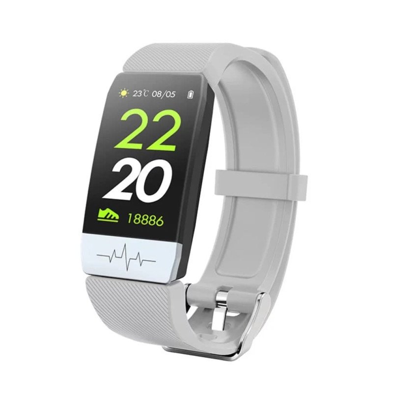 Фітнес-трекер з тонометром і ЕКГ Corband Fit Q1S Gray